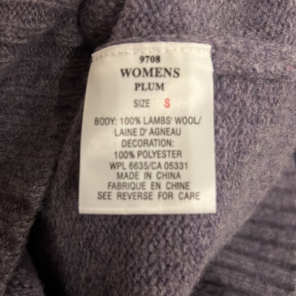 NWOT Woolrich Lambswool Mock Neck Sweater Size Small Z539 - Picture 4 of 4